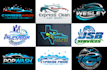 do auto detailing, automotive and car wash logo