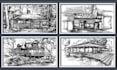 draw architectural hand drawn sketches