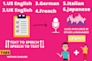 create professional text to speech and speech to text your file