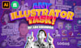 recreate ai generated artwork using adobe illustrator for professional printing