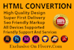 convert psd xd figma to html responsive bootstrap website