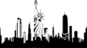 draw landscape silhouette city skyline city silhouette