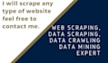 create data scraper,  for  web scraping, web scraper, data crawling