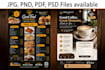 design modren restaurant food menu, brochure and price list