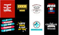 do custom, trendy, graphic, streetwear typography t shirt design