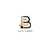 design modern booze towers logo