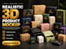 design a realistic 3d product mockup