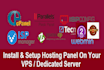 install webhosting panel on your vps