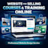 develop a website for selling courses and training online