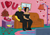draw you as a yellow character for valentine gift