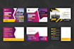 create a modern and simple postcard design for your business