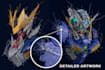 draw gundam, gunpla, mecha, robot with scribble art style