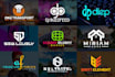 initial letter, symbolic, monogram logo with copyrights in 24 hours