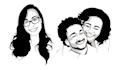 draw black and white silhouette art