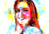 draw custom watercolor portrait or tshirt design, teespring