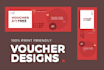 design voucher, gift card, coupon and loyalty card