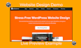 create a modern responsive wordpress company website with free subdomain