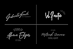 design a minimal handwritten style signature logo