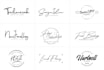 design photography watermark or signature logo