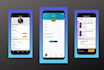 make responsive android app frontend xml layouts and UI in android studio