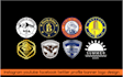 do instagram youtube facebook twitter logo  and line art profile banner design