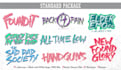 hand drawn scene emo punk lettering logo