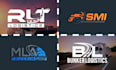 do transport logistics trucking logo