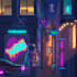 create futuristic animated gifs nft art