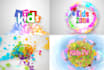 make unique kids youtube intro video best logo animation