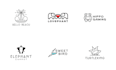do modern minimalist line art logo design