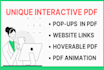 create interactive and animated pdfs with popups