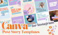 design your custom instagram canva templates