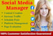 be your social media account manager