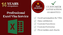 create excel and google worksheets with advanced formulas, vba and charts
