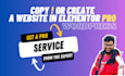 clone or create a full website using elementor pro quickly