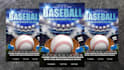 design a premium baseball game poster ,baseball league flyer