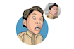 draw big head cartoon from your photos