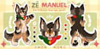 draw a reference sheet for your furry character