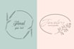 design hand drawn botanical boho, boho, vintage logo