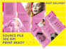 create modern bifold, trifold, multi page brochure