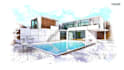 do architecture sketches in high quality
