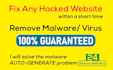 do recover hacked word press websites,  malware, remove