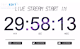 create catchy countdown timer for your live streaming
