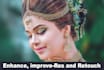 photo enhance, improve resolution and retouching image