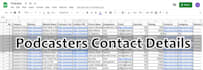 provide podcasters list to be guest on