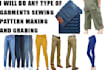 do any type of clothing sewing pattern making and grading