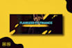 make stylish facebook, youtube, linkedin banner