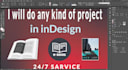 do professional adobe indesign project