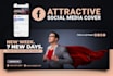 create a professional social media cover