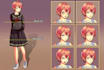 design visual novel anime character